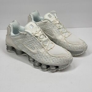 Nike Shox TL Sneaker Lace Up White Mesh TPU Lightweight Running Size 11